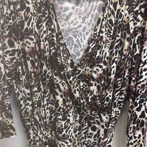 Leopard Print Plus Size Cocktail Dress Great for any Event.